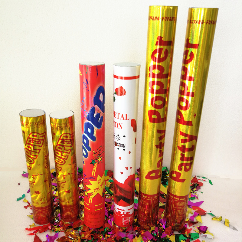 酒吧手持礼炮 开业礼炮 婚庆礼花筒 活动庆典派对礼花旋转小礼炮