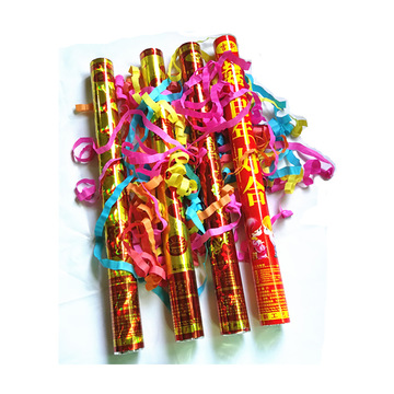 开业庆典活动手持礼炮流星雨礼花筒长彩带礼花婚庆花束礼宾花