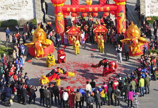 锣鼓喧天舞狮腾 花轿礼炮庆良缘——最牛民俗婚礼表演全景纪实